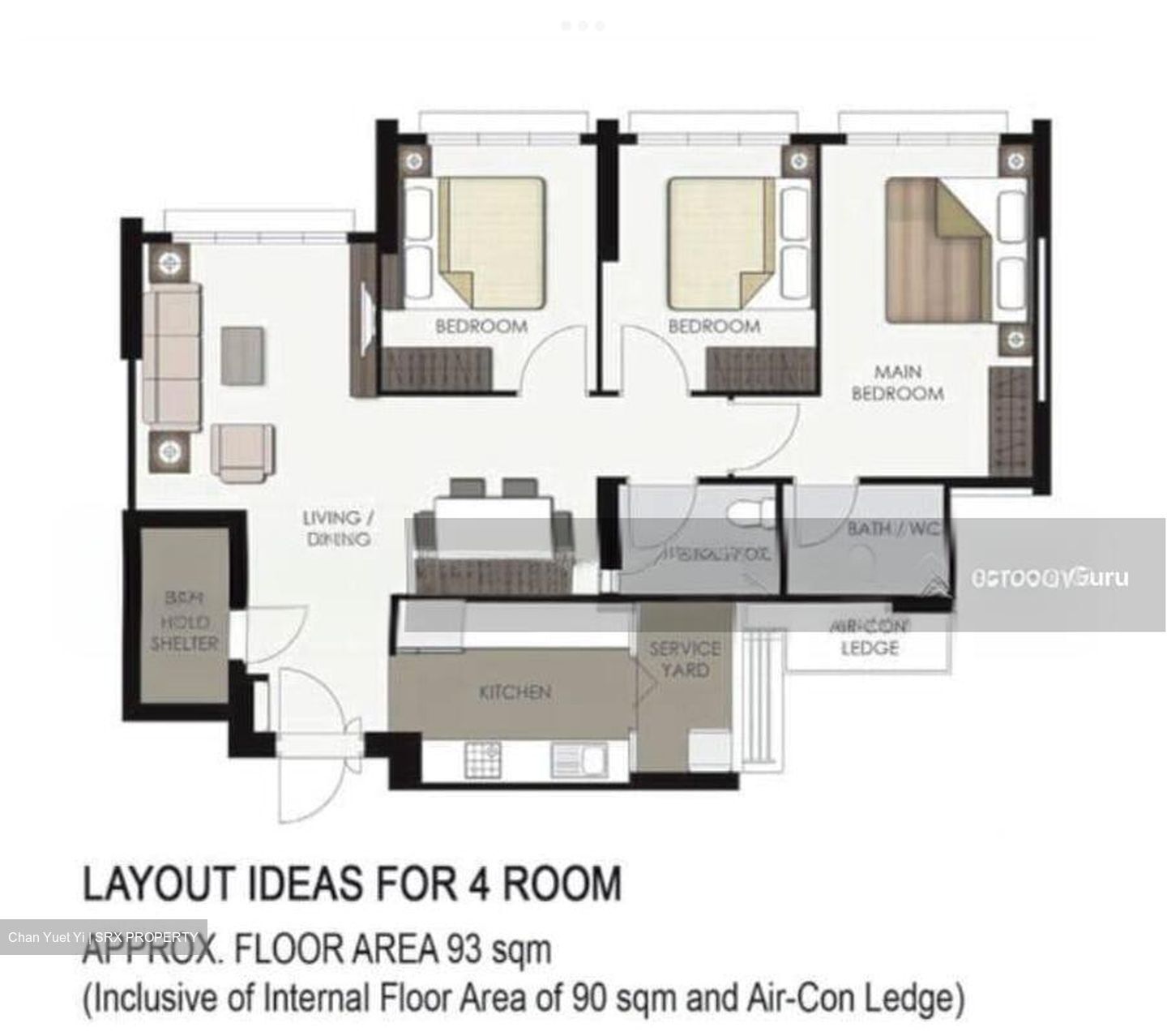 Blk 512B Oleander Breeze @ Yishun (Yishun), HDB 4 Rooms #512345101